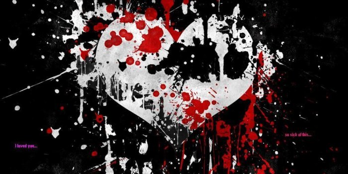 1024x768 Emo Heart Wallpaper | Emo wallpaper