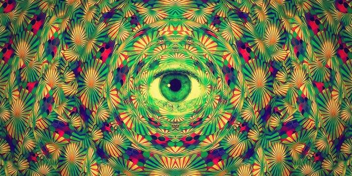 1332x850 Wallpaper abstraction, eyes, art, LSD images for desktop, section текстуры  - download