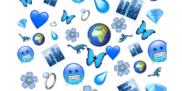 1024x1024 cold blue emoji wallpaper bluewallpaper background city...