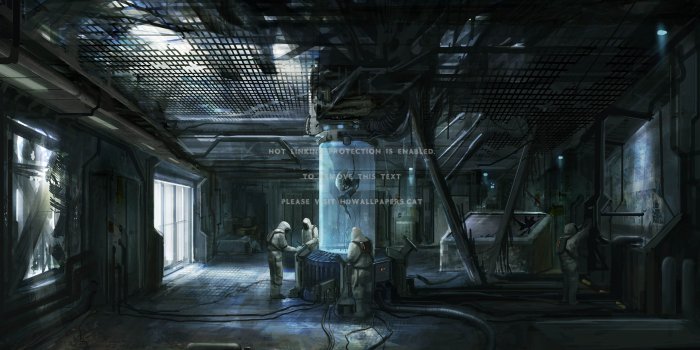 3840x2160 laboratory illustration futuristic 3d and
