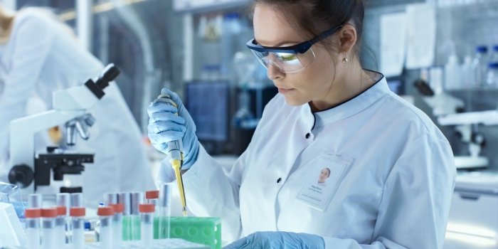 1332x850 Wallpaper woman, scientist, laboratory images for desktop, section