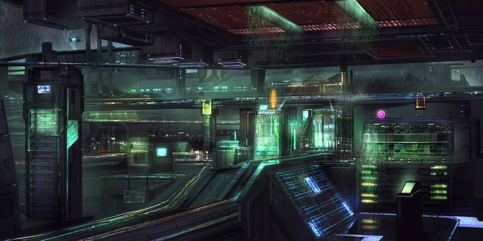 2561x1281 Laboratory room, cyberpunk, futuristic HD wallpaper | Wallpaper Flare