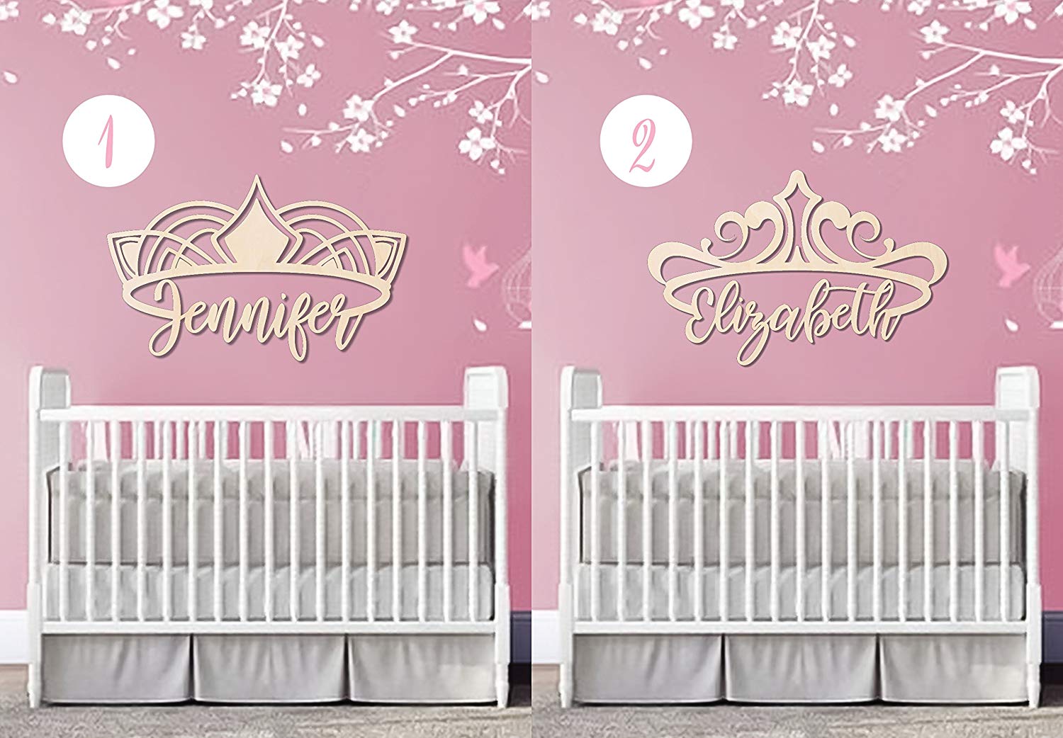 1500x1042 Custom Princess Tiara Crown Unpainted Cutout Raw Wood Shapes Sign (15 inch  Length)