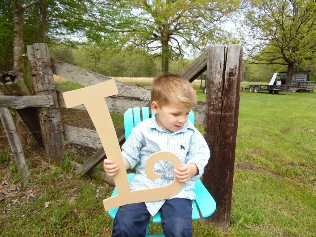 1024x768 Large Wood Letter Unpainted Wooden Lettering (L) Curlz Unfinished