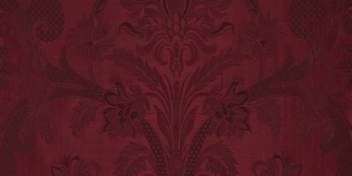 1200x1200 Cambourne Silk Damask – Burgundy – Bernard Thorp Fabric and Wallpaper