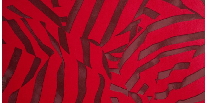 2500x2500 Folded Boysenberry Jam Tonal Wallpaper with Glossy Red and Burgundy Inks