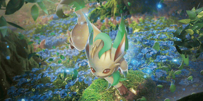 1920x1080 Leafeon (Ultra Prism booster pack art) [1920x1080] | Beautiful