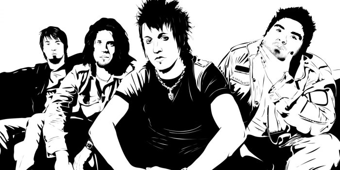 1920x1080 Download wallpaper 1920x1080 papa roach, members, band, look, chain