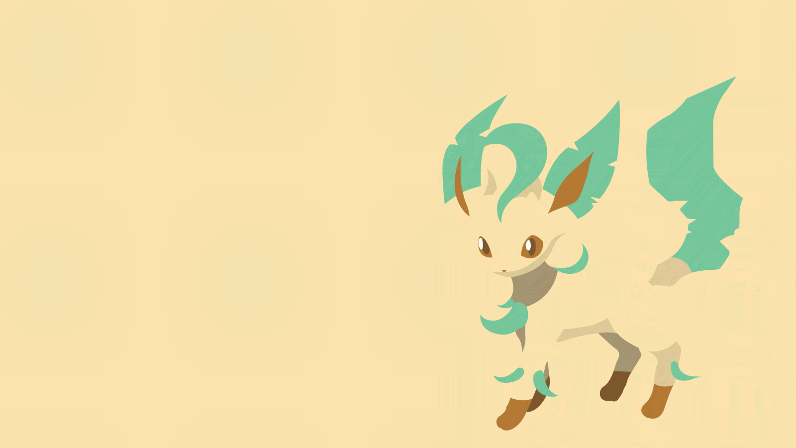 3840x2160 I made a Leafeon wallpaper :D [4k] : r/pokemon