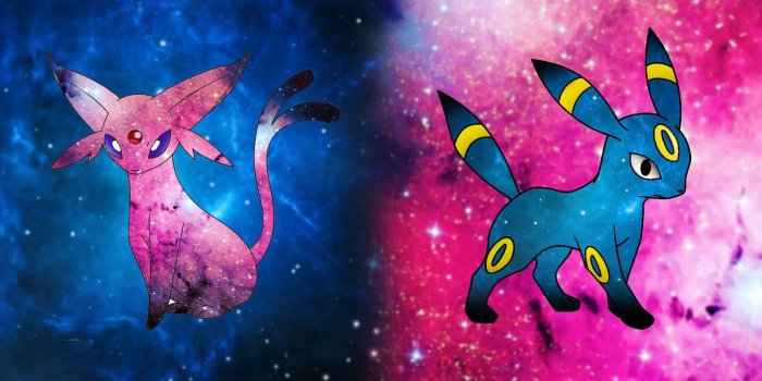 1920x1080 Pokemon Umbreon, Pokémon, space, Espeon, Umbreon HD wallpaper