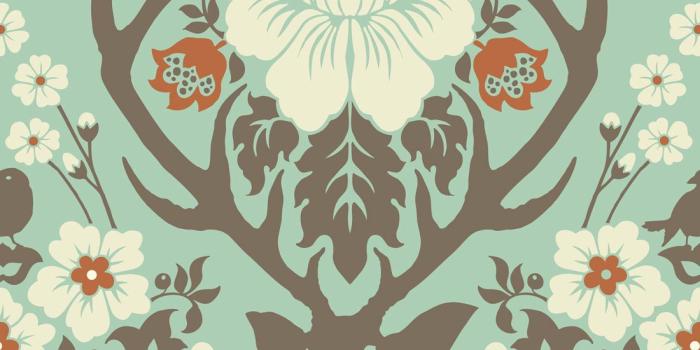 1100x1318 Antler Damask, Wallpaper,, Republic | Milton & King