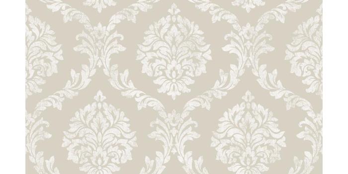 1000x1000 Saint Malo Beige Damask Wallpaper