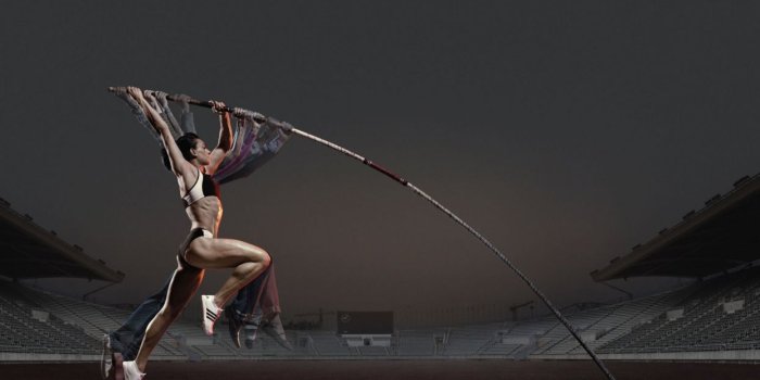 1244x700 Girl athlete pole pole vault advertising wallpaper | 1920x1080