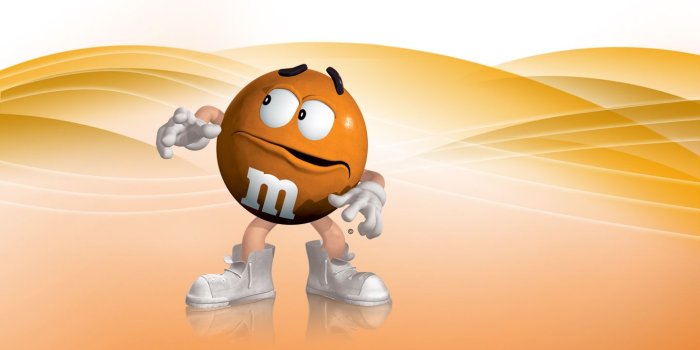 1440x900 Orange M&M wallpaper - M&Ms Wallpaper (14194351) - Fanpop