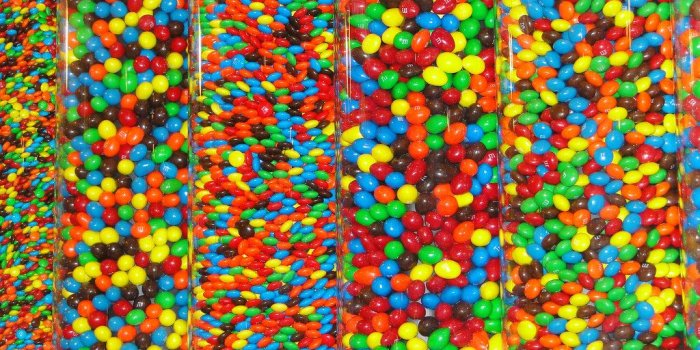 1024x768 The Big Apple - M&M's A wall of candy, the M&M store Times…