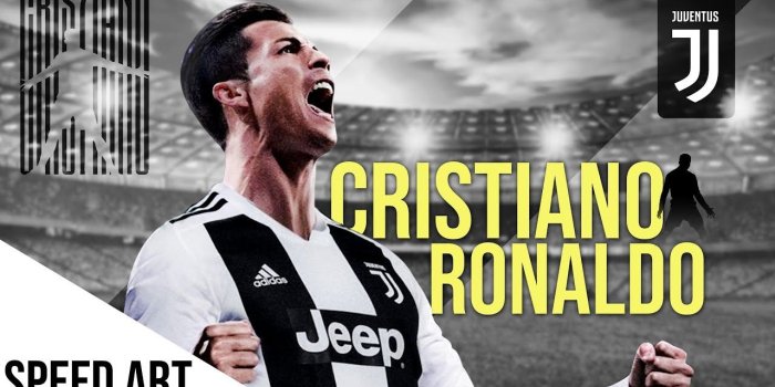 1280x720 Cristiano Ronaldo Juventus Wallpaper in Photoshop - Football Wallpaper  (Speed Art)
