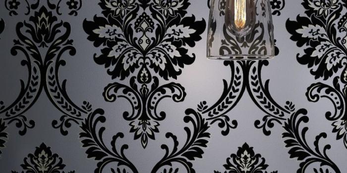 1000x1334 US $61.75 5% OFF|Classic Mystery Black Velvet Flocking Damask Wallpaper  Textile Wallcovering-in Wallpapers from Home Improvement on Aliexpress.com  |