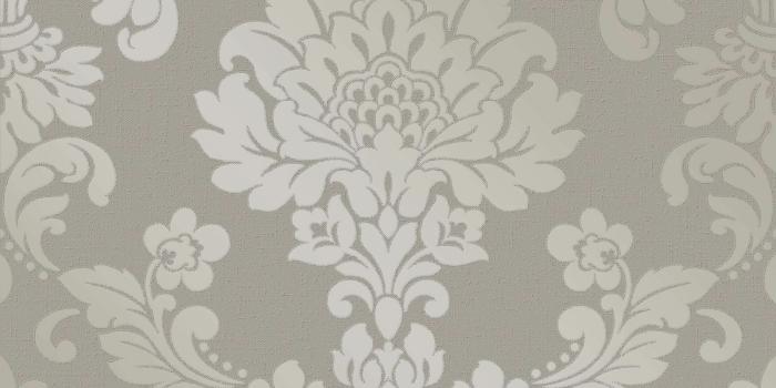 1600x1600 QUARTZ DAMASK WALLPAPER PEWTER - FINE DECOR FD41975 GLITTER METALLIC
