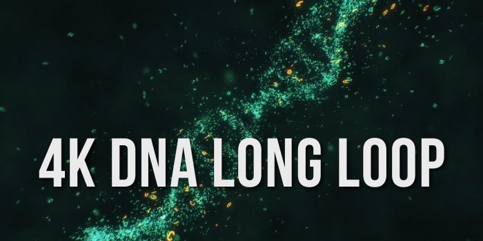 1280x720 4K Rotating DNA 30 min Video Long Loop - Screensaver Live Wallpaper