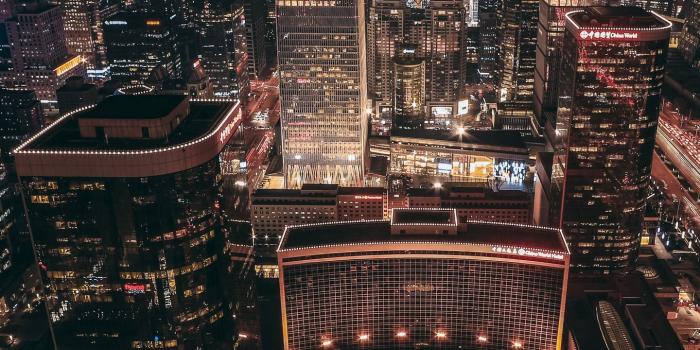 1440x2560 Download wallpaper 1440x2560 beijing, skyscrapers, night city, top