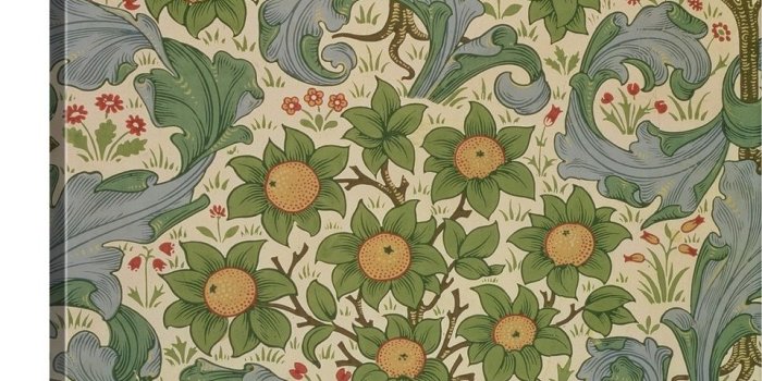 843x1000 Orchard wallpaper, designed by John Henry Dearle for Morris and Company,  1899