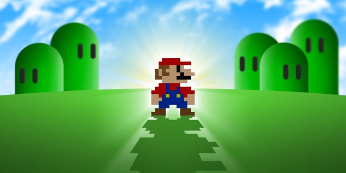 1920x1080 Pixelated Mario HD Wallpaper | 1920x1080 | ID:33813