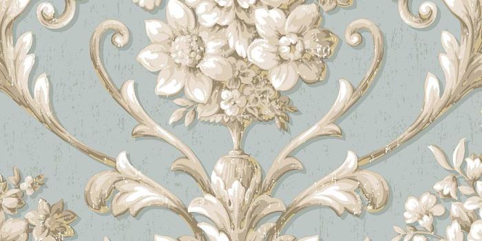 1000x1000 Floral Damask Wallpaper
