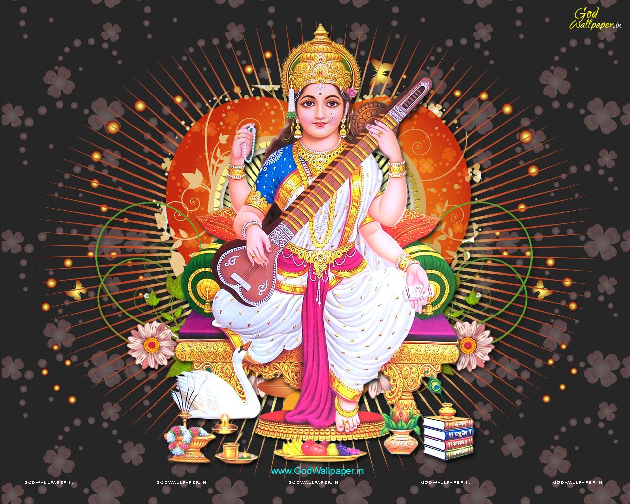 1280x1024 Maa Saraswati Wallpaper Full Size Free Download