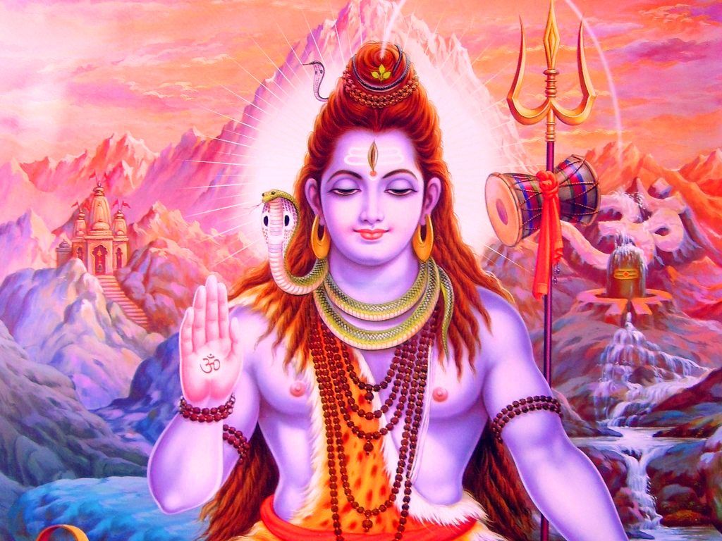 1024x768 New God Wallpaper - Hd Wallpaper Lord Shiva Free Wallpaper
