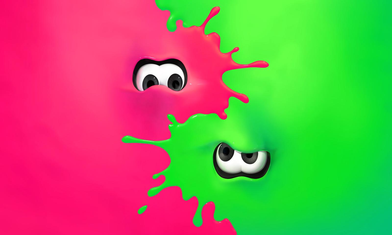 3840x2304 Green And Pink Slime Digital Wallpaper, Splatoon, Video - Splatoon 2