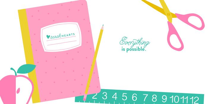 5333x3000 September 2016 Back to School Calendar Wallpaper - Sarah Hearts