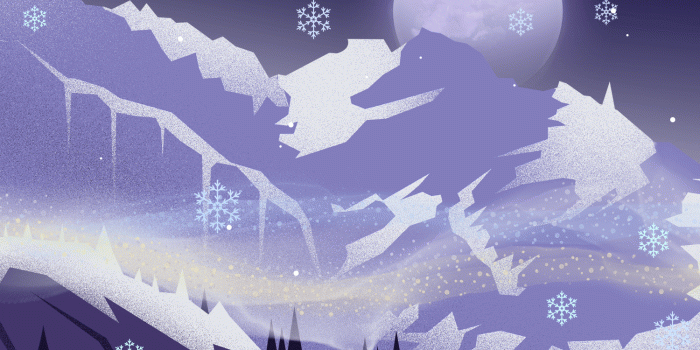 1500x3000 Snowy wallpaper illustrations for iPhone