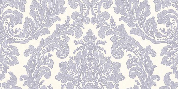 1757x1800 Brewster Reims Lavender Damask Wallpaper