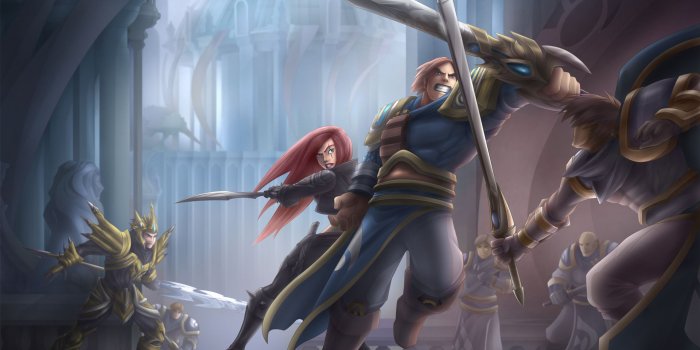 1920x1337 5082225 Garen (League Of Legends), Katarina (League Of Legends