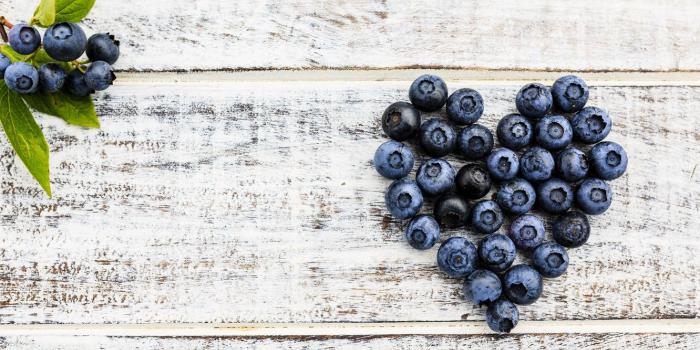 1332x850 Wallpaper berries, blueberries, love, fresh, heart, wood, romantic