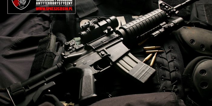 1280x1024 Download wallpaper M 16 carbine automatic rifle wallpaper weapons