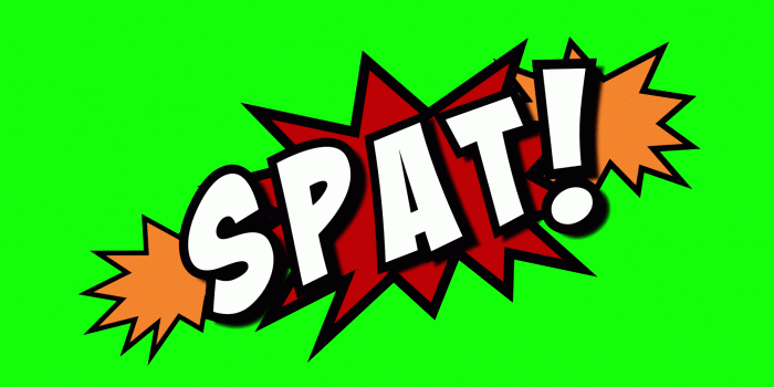 1920x1080 Toon Boom Poof Hell Spat. A comic strip speech cartoon animation with an  explosion shape. Words: poof, hell, spat. White text, red and yellow  spikes,