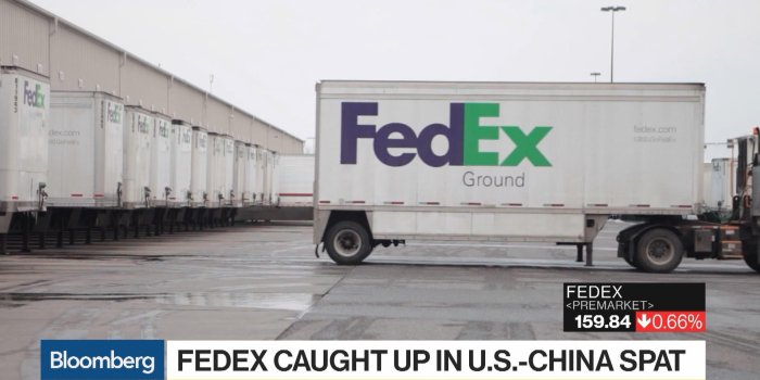 1920x1080 FedEx Caught Up in U.S.-China Spat - Bloomberg