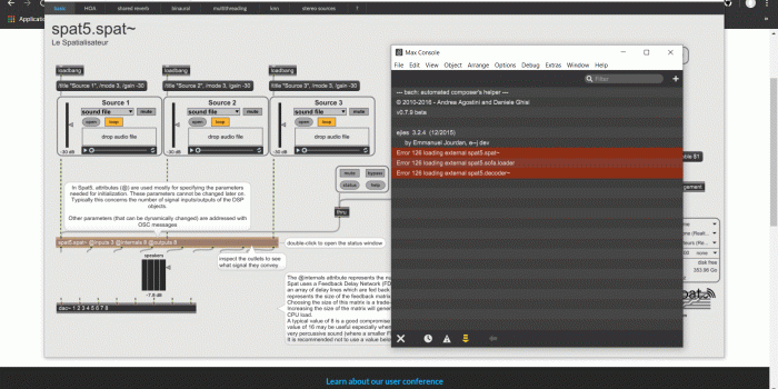 1920x1080 Error 126 - spat5.spat~ - MaxMSP Forum | Cycling '74