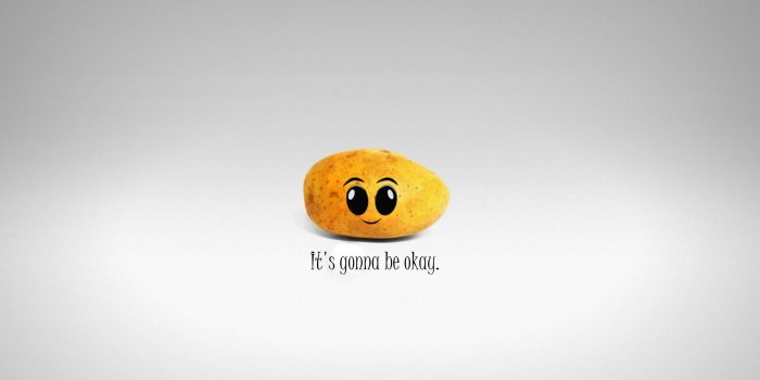 2560x1600 Comforting Potato Wallpaper (2560 x 1600) : MinimalWallpaper