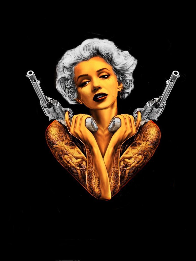 774x1032 18711 marilyn monroe gangsta wallpaper