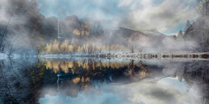 1280x720 Calm Fog Lake Animated Wallpaper http://www.desktopanimated.com/