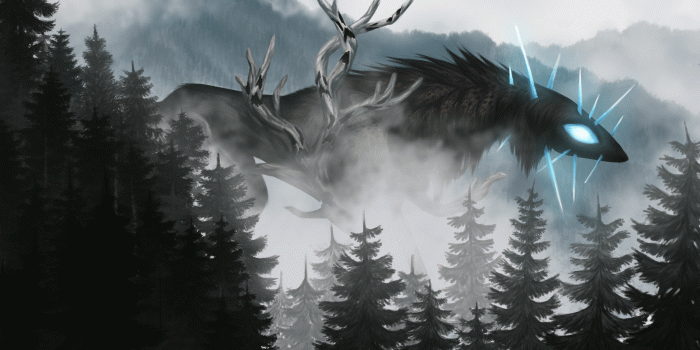 3200x1870 5090919 Forest, Giant, Creature, Fog wallpaper and background