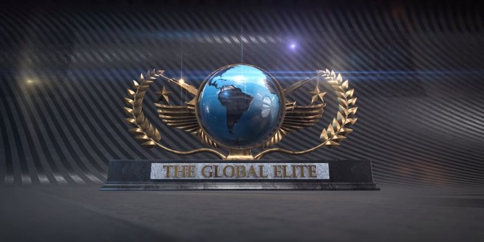 1920x1080 Gold and blue The Global Elite trophy, Counter-Strike, Counter