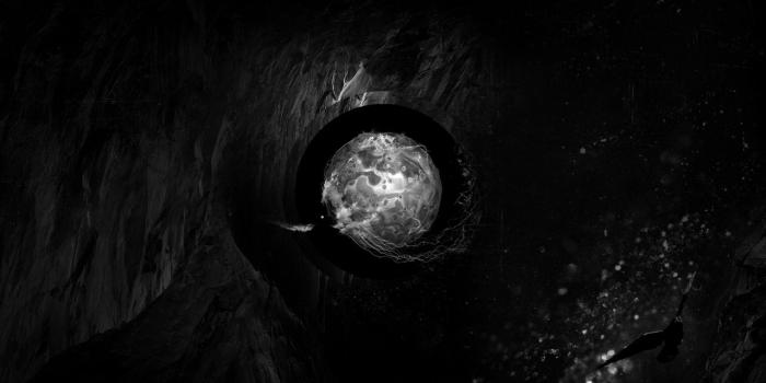 1280x720 Wallpaper cave, bird, ball, stone, dark, shadow hd, picture, image