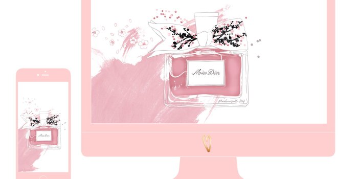 2000x1465 Wallpapers : Fond d'écran Miss Dior ! I Mademoiselle Stef