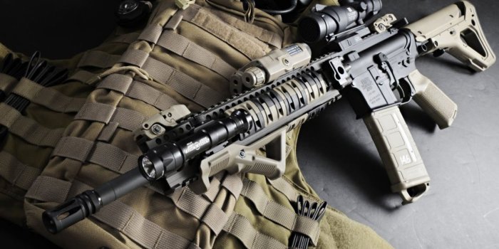 1245x700 Assault Rifle police military weapon gun wallpaper | 2560x1440