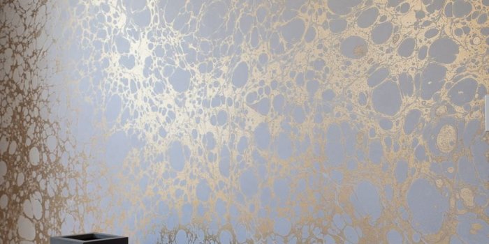 979x960 Contemporary wallpaper / patterned / metallic / handmade - WABI