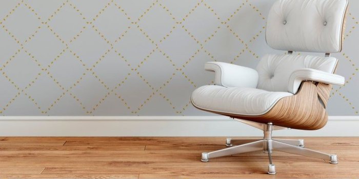 794x1191 Contemporary Wallpaper - Classic - Gray and Gold - Living Room - Office -  Dining Room