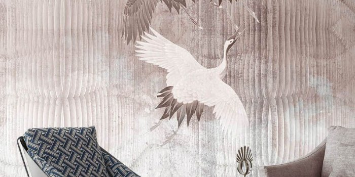 800x1080 Joyful Cranes - Contemporary wallpapers by Idea Murale